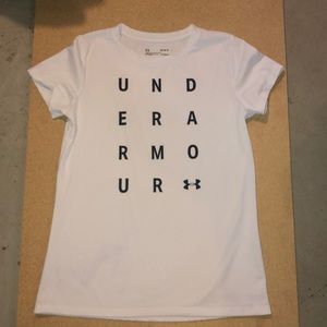 white athletic shirt